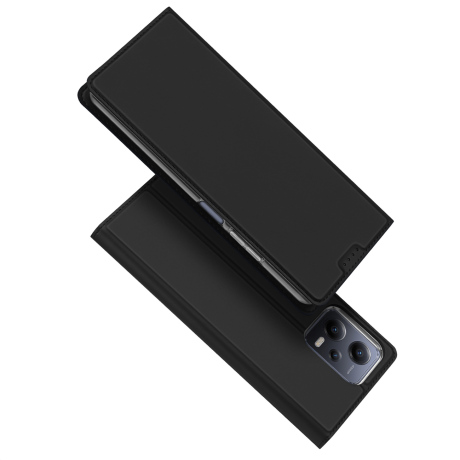 Dux Ducis Skin Pro knižkové puzdro na Xiaomi Redmi Note 12 Pro Plus, čierne