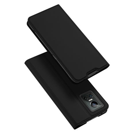 DUX DUCIS Skin Pro knižkové kožené puzdro na Realme GT Neo 3, čierne