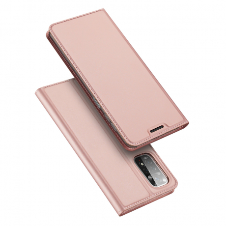 Dux Ducis Skin Pro knížkové kožené pouzdro na Xiaomi Redmi Note 11S / 11, růžové