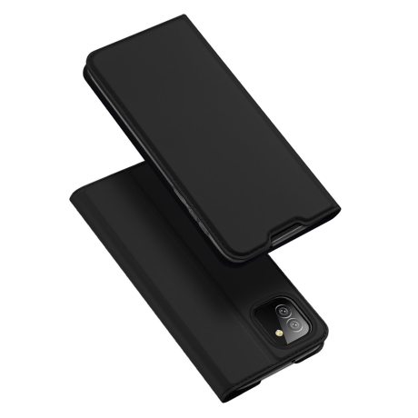 Dux Ducis Skin Pro knižkové kožené puzdro na Samsung Galaxy A03, čierne