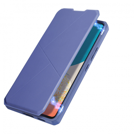 DUX DUCIS Skin X knížkové kožené pouzdro na Samsung Galaxy A73, modré
