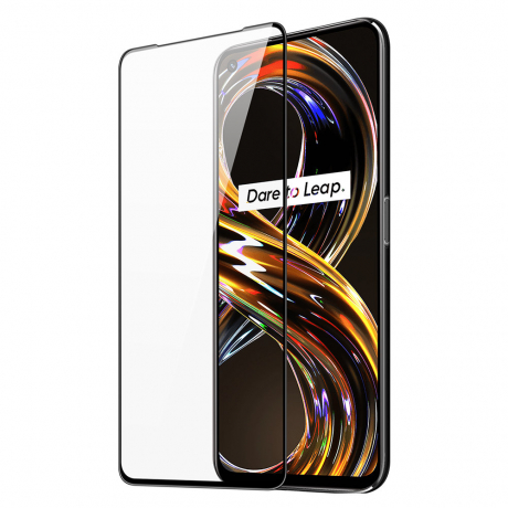 DUX DUCIS All Glass Full Screen ochranné sklo na Realme 8i, čierne