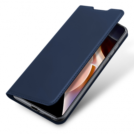 Dux Ducis Skin Pro knižkové kožené puzdro na Xiaomi Redmi Note 11 Pro Plus, modré