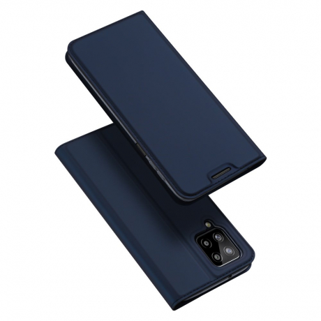 Dux Ducis Skin Pro knížkové kožené pouzdro na Samsung Galaxy A22 4G, modré
