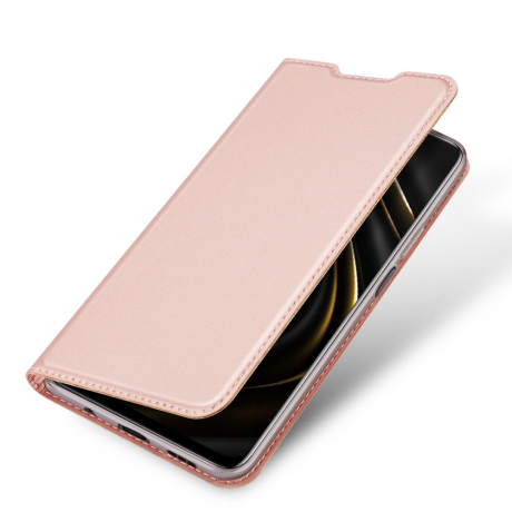 DUX DUCIS Skin Pro knížkové kožené pouzdro na Xiaomi Poco M3 / Redmi 9T, růžové