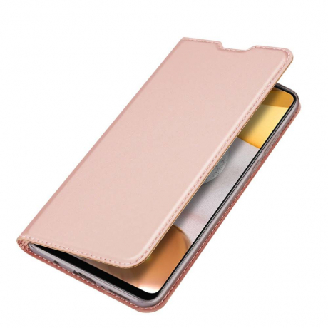 DUX DUCIS Skin Pro knížkové kožené pouzdro na Samsung Galaxy A42 5G, růžové