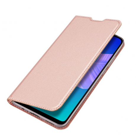 DUX DUCIS Skin Pro knížkové kožené pouzdro na Huawei P40 Lite E, růžové