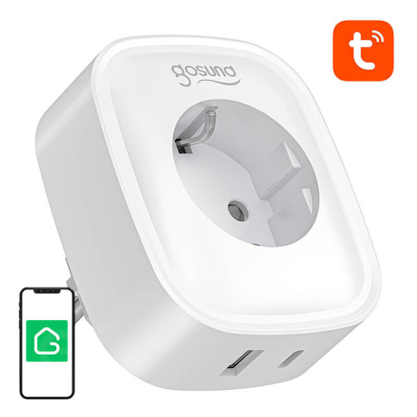 Gosund SP6 Smart pametna vtičnica USB / USB-C, 16A 20W, bela