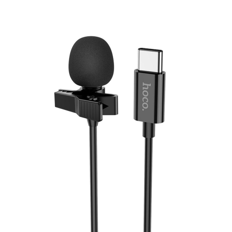 Hoco L14 Lavalier mikrofon USB-C, černý
