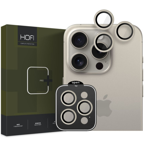 HOFI Camring ochranné sklo na kameru na iPhone 15 Pro / 15 Pro Max, titanium