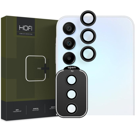 HOFI Camring ochranné sklo na kameru na Samsung Galaxy A55 5G, černé