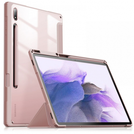Infiland Crystal puzdro na Samsung Galaxy Tab S7 FE 5G 12.4'', ružové