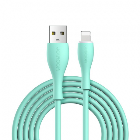 Joyroom Bowling Data kabel USB / Lightning 2.4A 1m, zelený (S-1030M8)