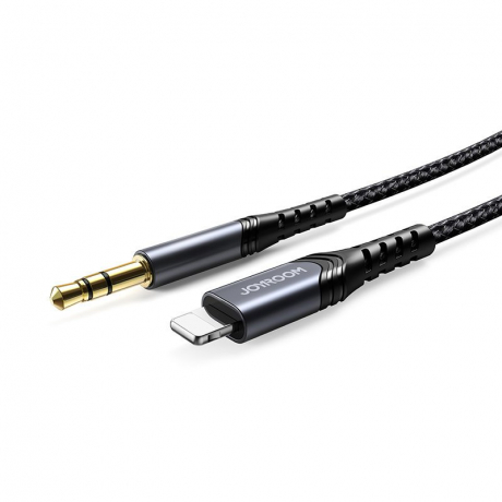Joyroom Hi-Fi Audio kábel 3.5 mm jack / Lightning 1m, čierny (SY-A02)