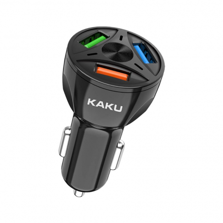 KAKU KSC-486 Bluetooth autonabíjačka QC 20W, čierna