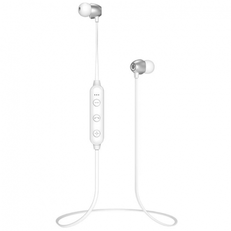 KAKU Magnetic Earphone bezdrátové sluchátka do uší, bílé (KSC-411)