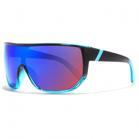 KDEAM Glendale 6 slnečné okuliare, Black & Blue / Multicolor (GKD005C06)