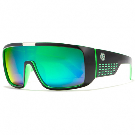KDEAM Novato 63 slnečné okuliare, Black & Green / Green (GKD008C63)