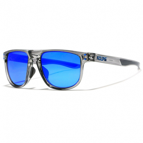 KDEAM Enfield 4 slnečné okuliare, Silver / Blue (GKD010C04)