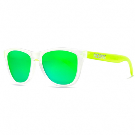 KDEAM Canton 6 sluneční brýle, Yellow & White / Green (GKD012C06)