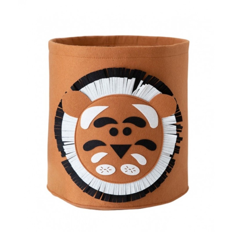 Livefy košara za igračke / rublje Tiger 35 x 35 cm, smeđa