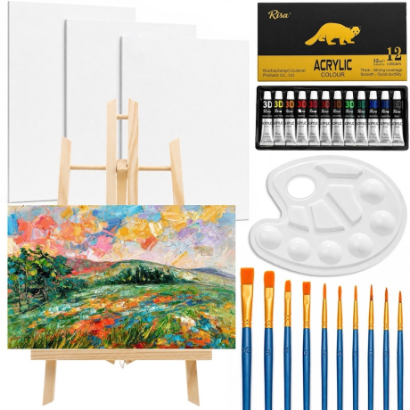 Livefy Paint Art maliarska sada so stojanom 27ks