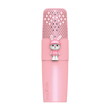 Maxlife MXBM-500 Bluetooth Karaoke mikrofon, růžový