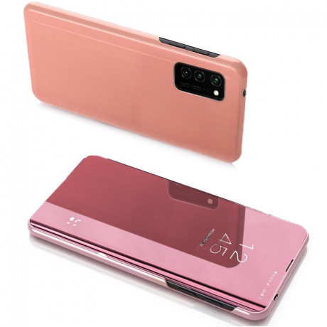 MG Clear View knížkové pouzdro na Huawei P Smart 2020, růžové