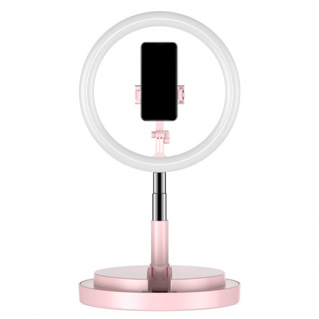 MG Selfie Ring kruhové LED svetlo, ružové