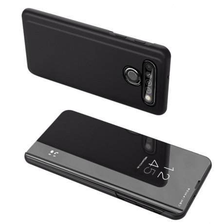 MG Clear View knižkové puzdro na LG K61, čierne