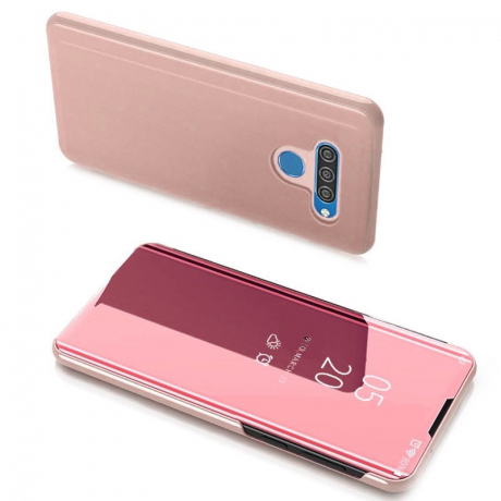 MG Clear View knižkové puzdro na LG K51S / LG K41S, ružové