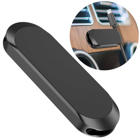 MG Flat magnetický držiak na mobil do auta, čierny
