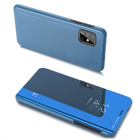 MG Clear View knížkové pouzdro na Samsung Galaxy A20s, modré