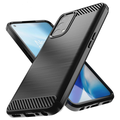 MG Carbon Case Flexible silikónový kryt na OnePlus Nord N200 5G, čierny