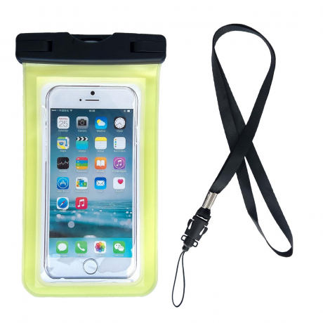 MG Swimming Bag vodotesné puzdro na mobil 6.7'', žlté