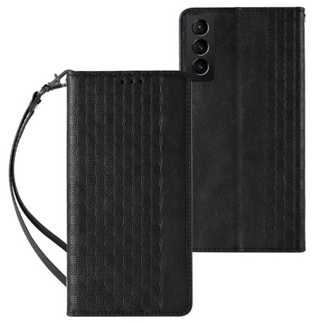 MG Magnet Strap knížkové pouzdro na Samsung Galaxy S23 Ultra, černé