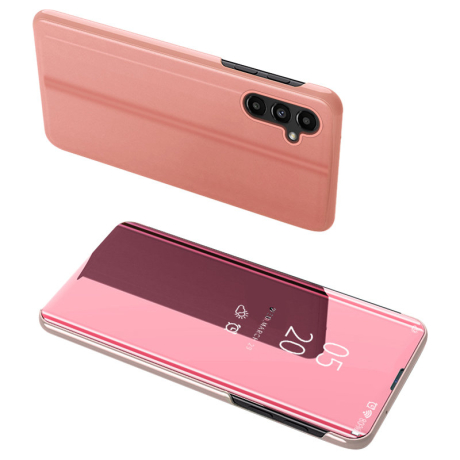 MG Clear View knižkové puzdro na Samsung Galaxy A54 5G, ružové