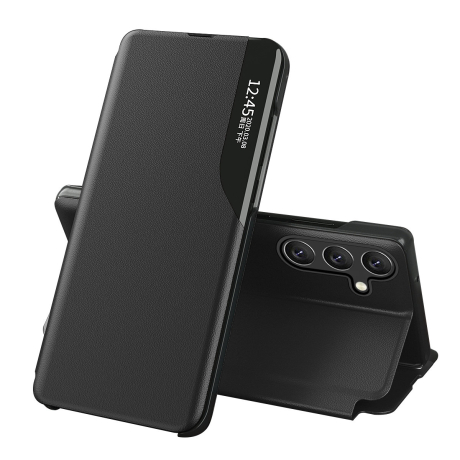 MG Eco Leather View knižkové puzdro na Samsung Galaxy A54 5G, čierne