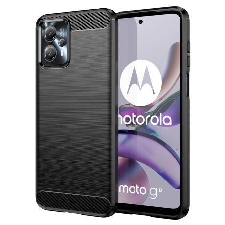 MG Carbon kryt na Motorola Moto G13, čierny