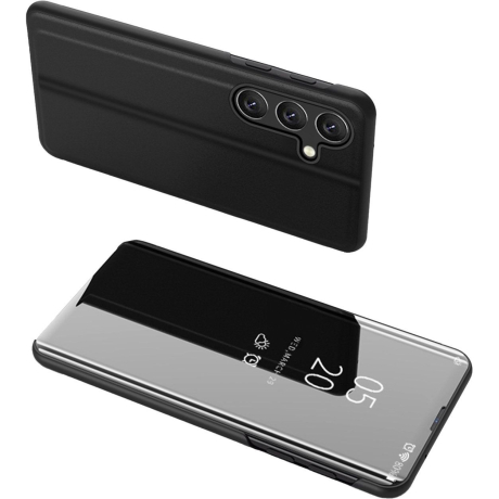 MG Clear View knižkové puzdro na Samsung Galaxy A24 4G, čierne