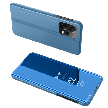 MG Clear View knížkové pouzdro na Xiaomi Redmi Note 12 5G / Poco X5 5G, modré