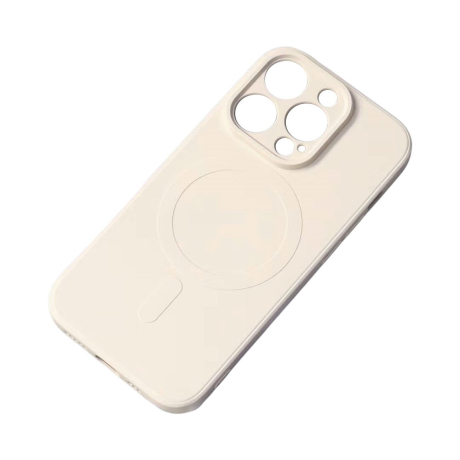 MG Silicone MagSafe kryt na iPhone 15, béžový