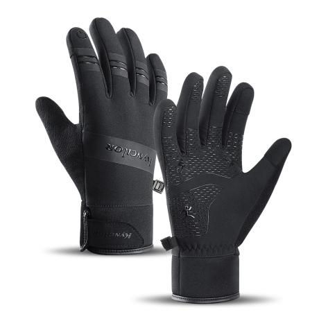 MG Nylon Sports rukavice na ovládanie dotykového displeja L, čierne