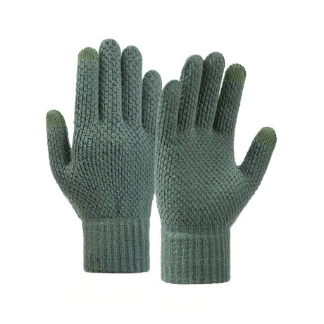 MG Winter rukavice pro ovládání dotykového displeje, zelené
