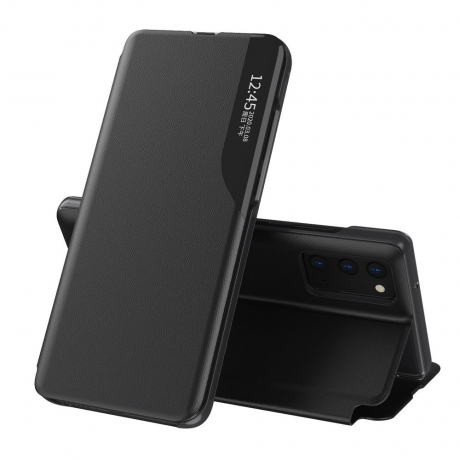MG Eco Leather View knížkové pouzdro na Samsung Galaxy A32 4G, černé