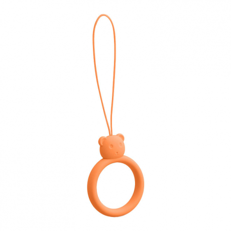 MG Bear Ring prívesok na mobil, oranžový
