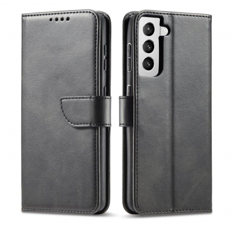 MG Magnet knížkové kožené pouzdro na Samsung Galaxy S22 Plus, černé
