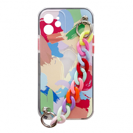 MG Color Chain silikónový kryt na iPhone 11, multicolor
