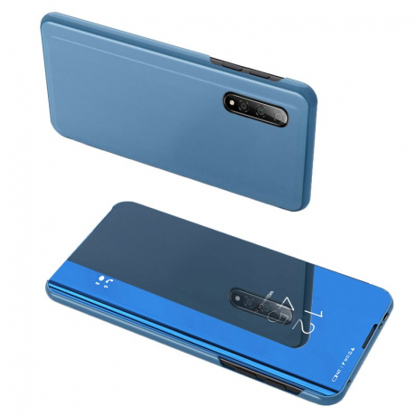 MG Clear View knižkové púzdro pre Xiaomi Redmi Note 8 Pro, modré