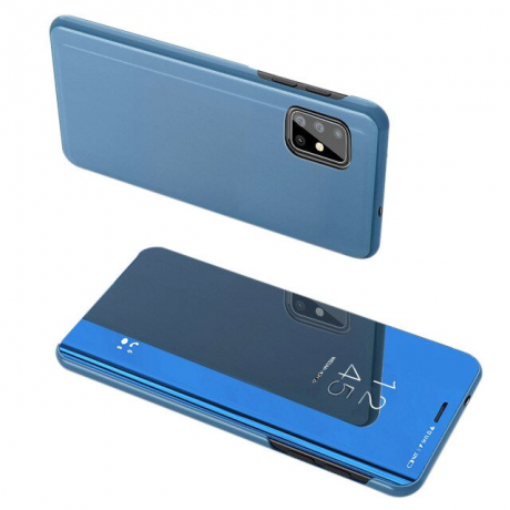 MG Clear View knižkové pouzdro na Samsung Galaxy S20 Ultra, modré